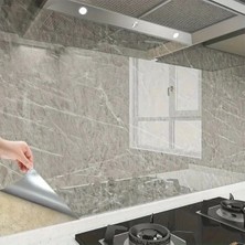 Alvo Store Buğz Mermer Desenli Sticker Folyo Atina Grisi 60CM*5MT T04 ( Buğz )