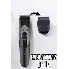 Alvo Store Buğz Saç Sakal Vücut Şarjlı Kablosuz Tıraş Makinesi Profesyonel Paslanmaz Çelik - Buğz