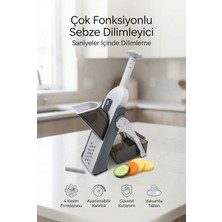 4Berry Çok Fonksiyonlu Manuel Sebze Dilimleyici ve Doğrayıcı 4 Bıçaklı | Ayarlanabilir Kalınlık