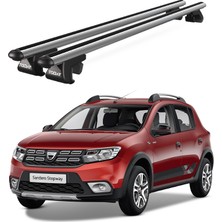 Today Auto Venüs Dacia Sandero Stepway (2013-VE Sonrası) Uyumlu Gri Ara Atkı Port Bagaj Tavan Barı
