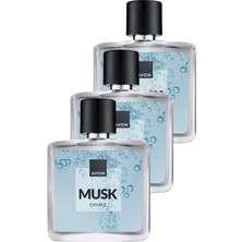 Avon Musk Exhale Erkek Parfüm Edt 75 Ml. Üçlü Paket