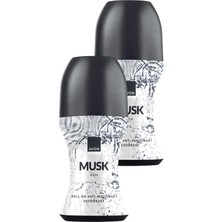 Avon Musk Rain Erkek Roll-On 50 Ml. Ikili Paket