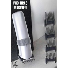 Alvo Store Buğz 4 Taraklı Profesyonel Şarjlı Saç ve Sakal Kesme Tıraş Makinesi Seti - Buğz