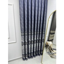 Nivemes Home Nivemeshome Ceyhan V-502 Lacivert  1/3  Pileli Fon Perde Apm