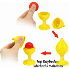 Alvo Store Buğz Sarı Renk Sihirli Kupa Top Kaybetme Oyunu 7 cm - Buğz