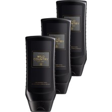 Avon Wild Country Erkekler Için Saç ve Vücut Şampuanı 250 Ml. Üçlü Paket