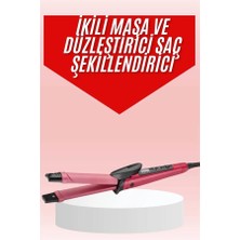 Alvo Store Buğz Saç Şekillendirici Düzleştirici ve Maşa Özellikli Şekillendirici Seramik Kaplama - Buğz