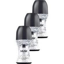Avon Musk Rain Erkek Roll-On 50 Ml. Üçlü Paket