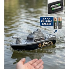 LRS Store Pilli Yüzen Oyuncak Tekne – Pirate Kids Party – Suda Yüzer – Küvet & Havuz Oyuncağı