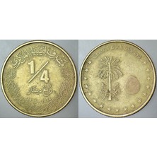 Banknoting Libya 1/4 Dinar 2014.