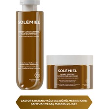 Solemiel 2'li Saç Bakım Seti - Nemlendirici, Besleyici Castor & Batana Yağı Içeren Saç Dökülmesine Karşı Şampuan ve Saç Maskesi