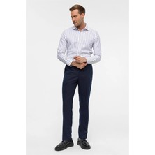 Süvari Lacivert Regular Düz Casual Pantolon