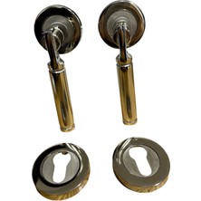 Veka Krom Rozetli Oda Kapı Kolu Takımı – Anahtarlı Modern Kapı Kolu Seti