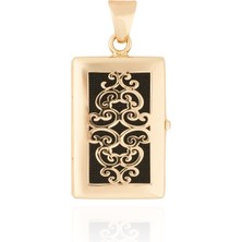 Roberto Bravo 14 Ayar Altın El Işçiliği Açılabilir Erkek Kolye Ucu