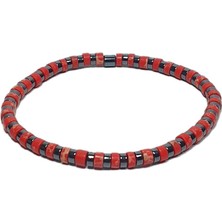 JTSS26BLK1754 Varasit Onyx Disk Doğaltaş Esnek 4 mm Janti Bileklik