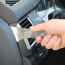 Universal Paslanmaz Çelik Geniş Uçlu Radyo Panjur Torpido Sökücü Trim Sökme Aparatı