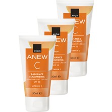 Avon Anew Vitamin C SPF50 Korumalı Nemlendirici Losyon 50 Ml. Üçlü Paket