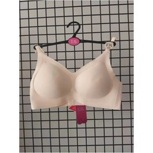 F.k Lazer Kesim Çıkabilen Pedli Bralet Sütyen Bej Renk Normal Kalıp Minimizer Kap