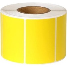Termal Etiket  40X60 Sarı 1000 Sarım Eczane Etiketi