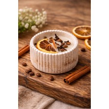 Lavinyum Mermer Desenli Aromalı Dekoratif Mum
