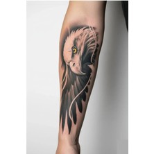 Gerçekci Kartal  Model Geçici Dövme Kol Bacak Dövme Tattoo Yapıştırma