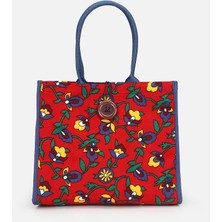 Su14 Fadime Kırmızı Pazen Büyük Kol Çantası