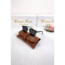 Diana Kors DK2850 Siyah Çerçeve Siyah Cam Unisex Güneş Gözlüğü