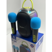Blueseed BS-600 Bluetooth Wıreless Portatif Karaoke+Speaker 12W-SİYAH