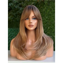 Fenomen Peruk Luxury Yeni Sezon Ombreli Vip Peruk Uzun Perçemli - Saç