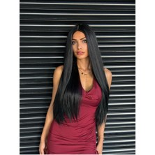 Fenomen Peruk Siyah Perçemsiz Düz Yeni Sezon Vip Peruk Model
