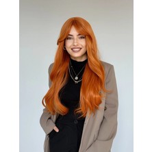 Fenomen Peruk Luxury Perçemli Bakır Vip Peruk