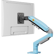 Yuwa North Bayou Nb F80 17"-30" Amortisörlü 2-9 kg Monitör Standı Yeni Versiyon Gulf Blue Mavi