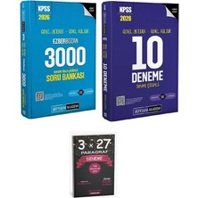 Anla Kazan Yayınları Pegem 2026 Kpss Genel Yetenek Genel Kültür Ezberbozan 3000 Soru Bankası + 10 Deneme 2 Li Set