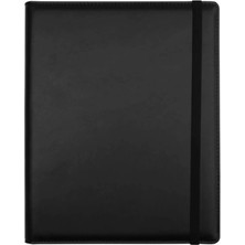 Elit Siyah Deri Kapak Noktalı Defter