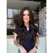 Fenomen Peruk Kahverengi Perçemsiz Maşa Dalgalı Vip Peruk