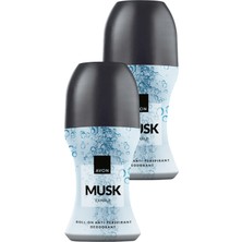 Avon Musk Exhale Roll On 50 Ml. Ikili Paket