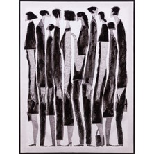 Mudo Home HOMO SAPIENS ÇERÇEVELİ YAĞLI BOYA TABLO 90X120CM