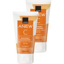 Avon Anew Vitamin C SPF50 Korumalı Nemlendirici Losyon 50 Ml. Ikili Paket