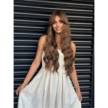 Fenomen Peruk Kahve Tonu Su Dalgalı Vip Peruk Model