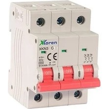 Xkoren 3X63A 3kw Otomatik Sigorta (Xkn3 C 3P/63A)