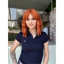 Fenomen Peruk Bakır Dalgalı Kısa Vip Peruk