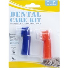 For Your Pets Dental Care Kit Kedi Köpek Için Parmak Diş Fırçası 2'li Set