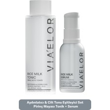 Via Elor Pirinç Mayası Aydınlatıcı ve Nemlendirici Set (Pirinç Mayası Tonik 200 Ml+Pirinç Mayası Serum 30 Ml)