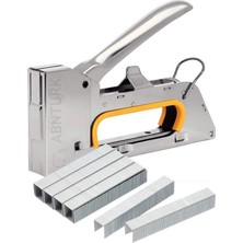 Abnturk Profesyonel Manuel Kromajlı Çelik Zımba Makinesi 800 Adet Zımba Teli ile Döşemeci Seti