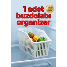 Calvera 1 Adet Buzdolabı Organizer - Bpa Free Sağlam Plastik Raf Düzenleyici