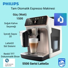 Philips 5500 Serisi Lattego,20 Sıcak ve Soğuk Içecek Tam Otomatik Espresso Makinesi + Philips 3000 Series MG3930/15 7in1 Erkek Bakım Seti  Hediye
