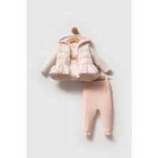 Bubbles Cute Butterfly Kız Bebek Yelekli Takım