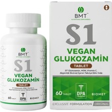 BMT S1 S1™ Vegan Glukozamin Tablet - Msm, Vitamin C, Akgünlük - 60 Tablet