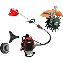 Gardenpro 520D Benzin Motorlu Tırpan + Baseh Çapalama Aparatı