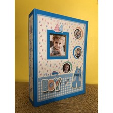 Aledo 10X15CM 200'LÜK Erkek Bebek Desenli Fotoğraf Albümü ALD-PP46200-3 (Mavi)